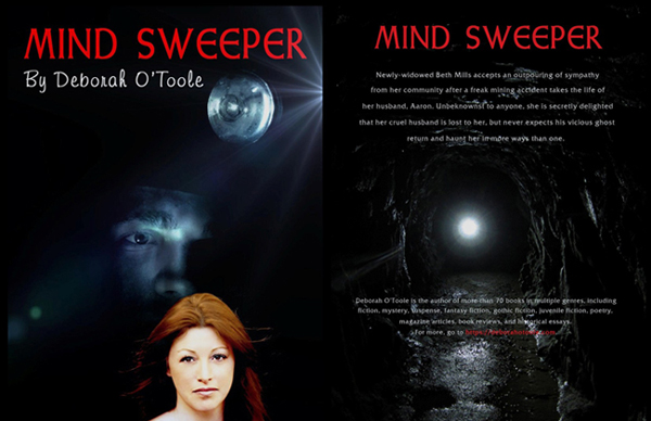Front and back covers of "Mind Sweeper" by Deborah O'Toole. Click on image to view larger size in a new window.