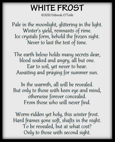 "White Frost" by Deborah O'Toole. Click on image to view larger size in a new window.