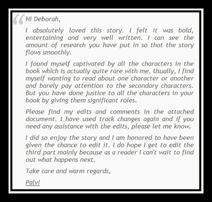 Editor comments about "Bloodlust." Click on image to see larger size in a new window.
